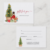 クリスマスナック割り付けホリデーギフト証明書 割引カード (正面/裏面)