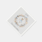 クリスマスナック割り水カラーバレリーナ スタンダードカクテルナプキン (角)