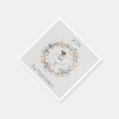 クリスマスナック割り水カラーバレリーナ スタンダードカクテルナプキン (角)