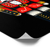 クリスマスナッツクラッカーバレエクリスマスホリデーおもしろいパジャム ポスター (角)