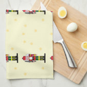 クリスマスナッツクラッカー キッチンタオル (四つ折り)