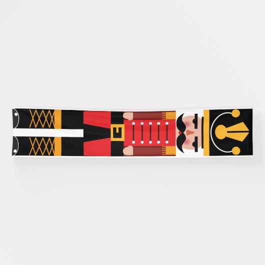 クリスマスナッ伝統的クラッカー赤バナー 横断幕 (横)