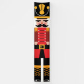 クリスマスナッ伝統的クラッカー赤バナー 横断幕 (縦)