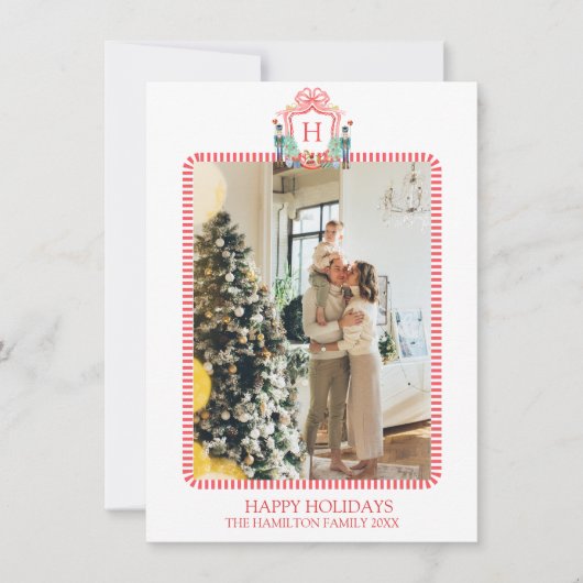 クリスマスナツクラケモノグラム写真グランドミレニアル シーズンカード (正面)