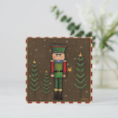 クリスマスナツクラッカーおもしろいインスピリシティホリデーカード シーズンカード (スタンド正面)