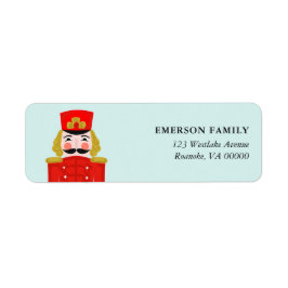 クリスマスナツクラッカーキャラクターイラストレーション ラベル