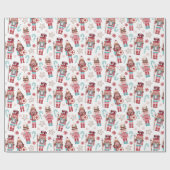 クリスマスナツクラッカーキャンディベーキングフェスティバルホリディーズ ラッピングペーパー (フラット)