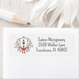 クリスマスナツクラッカークレストアドレス ラベル