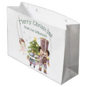 クリスマスナツクラッカーシュガープラム妖精&マウスキング ラージペーパーバッグ (裏面アングル)