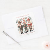 クリスマスナツクラッカーシール スクエアシール (封筒)