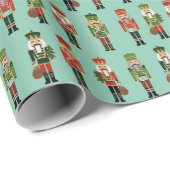 クリスマスナツクラッカーズミント ラッピングペーパー (ロールコーナー)