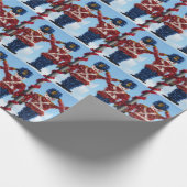 クリスマスナツクラッカーソルジャーラッピング紙 ラッピングペーパー (角)