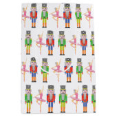 クリスマスナツクラッカーバレエダンサー ミディアムペーパーバッグ (正面)