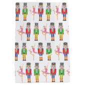 クリスマスナツクラッカーバレエダンサー ミディアムペーパーバッグ (裏面)