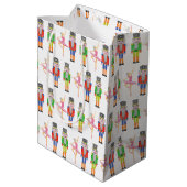 クリスマスナツクラッカーバレエダンサー ミディアムペーパーバッグ (裏面アングル)