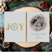 クリスマスナツクラッカーバレエ水彩写真 箔シーズンカード