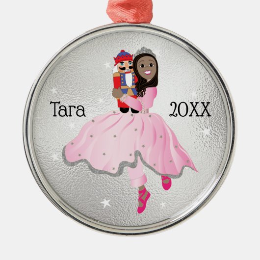 クリスマスナツクラッカーバレリーナオーナメント メタルオーナメント (正面)