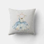 クリスマスナツクラッカーバレリーナ水色 クッション (裏面)
