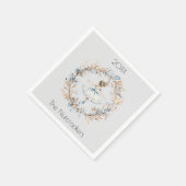 クリスマスナツクラッカーバレリーナ水色 スタンダードカクテルナプキン (角)