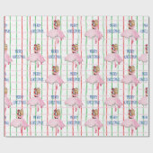 クリスマスナツクラッカーバレリーナ ラッピングペーパー (フラット)