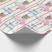 クリスマスナツクラッカーバレリーナ ラッピングペーパー (角)