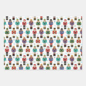 クリスマスナツクラッカーパターンラッピング紙シート ラッピングペーパーシート (正面3)