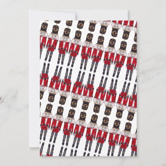 クリスマスナツクラッカーパーティの招待状ミュージカル 招待状 (裏面)