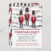クリスマスナツクラッカーパーティの招待状ミュージカル 招待状 (正面/裏面)