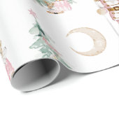 クリスマスナツクラッカーピンクの冬のワンダーランド ラッピングペーパー (ロールコーナー)