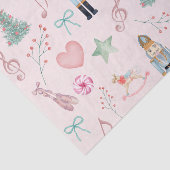 クリスマスナツクラッカーピンクパステル水彩 薄葉紙 (詳細)