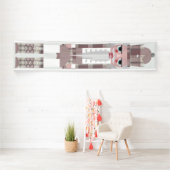 クリスマスナツクラッカーフランネルピンクのバナー 横断幕 (インサイチュ)