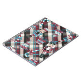 クリスマスナツクラッカープレイドブルーブルゴーニュ ノートブック (左側)