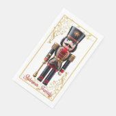 クリスマスナツクラッカーペーパーナプキン (コーナー)