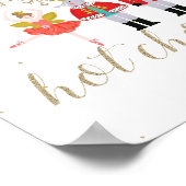 クリスマスナツクラッカーホットチョコレートバー金ゴールドポスター ポスター (角)