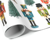 クリスマスナツクラッカーラッピング紙 ラッピングペーパー (ロールコーナー)