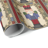 クリスマスナツクラッカー光沢ラッピング紙 ラッピングペーパー (ロールコーナー)