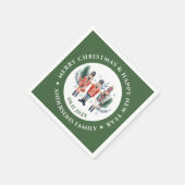 クリスマスナツクラッカー組成物 スタンダードカクテルナプキン (角)