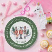 クリスマスナツクラッカー組成物 ペーパープレート (パーティー)