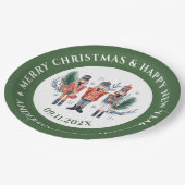 クリスマスナツクラッカー組成物 ペーパープレート (アングル)