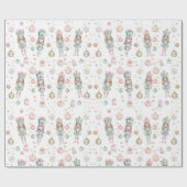 クリスマスナツクラッカー&バレリーナ ラッピングペーパー (フラット)