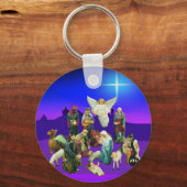 クリスマスナティバティシーンキーチェーン キーホルダー (正面)