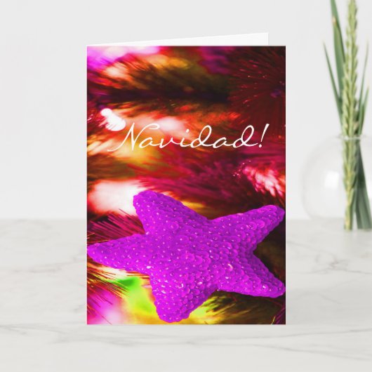 クリスマスナビダードパープルスターIII シーズンカード (正面)