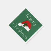 クリスマスナプキンスサンタハットHAMbyWG スタンダードカクテルナプキン (角)