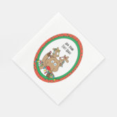 クリスマスナプキン標準パーソナライズ スタンダードランチョンナプキン (角)