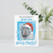 クリスマスナポリタンマスティフ招待状 シーズンカード (スタンド正面)