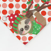 クリスマスナマケモノ毛布 フリースブランケット (角)