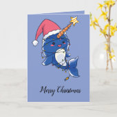 クリスマスナルホエール カード (黄色い花)