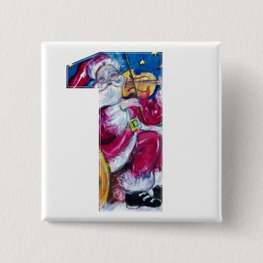 クリスマスナンバー1/インスパイアサンタ 缶バッジ (正面)