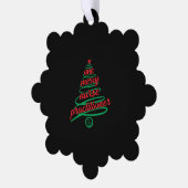 クリスマスナースの開業医メリー一人 オーナメントカード (左)