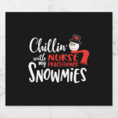 クリスマスナースの開業医、ナースnp スパークリングワインラベル (シングルラベル)